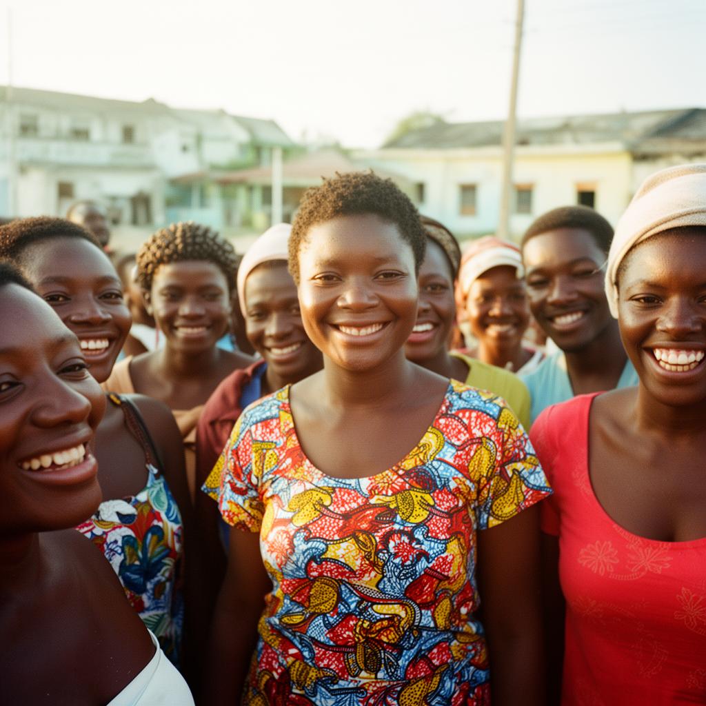 Community gathering in Haiti